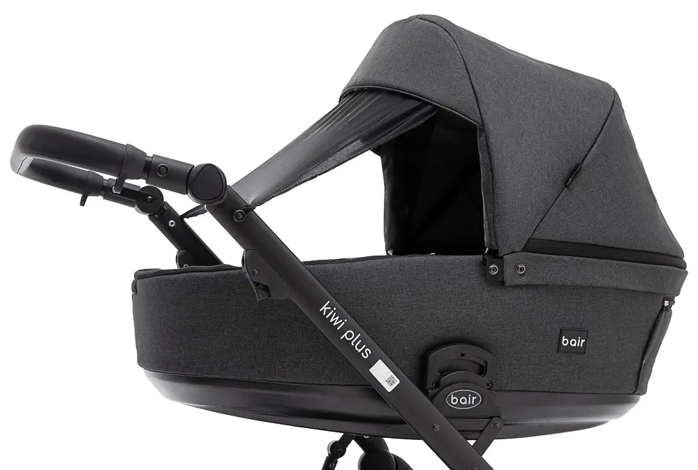 Коляска 2 в 1 Bair Kiwi Plus ECO Soft BKP-219 графит